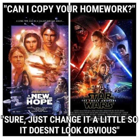 Can I copy your homework meme: starwars